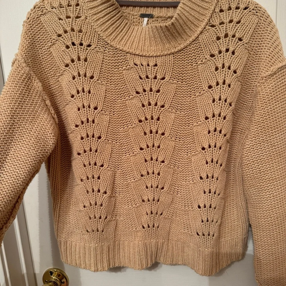 Sandcastle Free People Bell Song Pullover Sweater Sz S